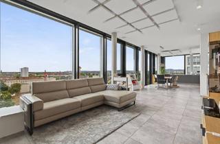 Wohnung kaufen in 76131 Karlsruhe, Karlsruhe - Wohnen über den Dächern von Karlsruhe: moderne Designer-Wohnung mit 3 Zimmern, 2 Bädern & TG