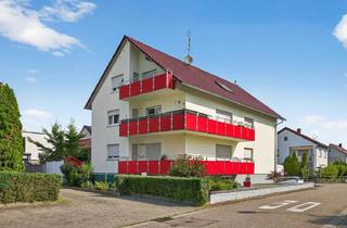 Wohnung kaufen in 76275 Ettlingen, Ettlingen / Bruchhausen - Gepflegte 3-Zimmer-Dachgeschosswohnung mit Balkon und Stellplatz!