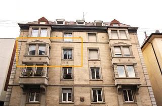 Wohnung kaufen in 70193 Stuttgart, Stuttgart - Helle 3-Zi.-Altbauwohnung in Stuttgart-West mit Garage