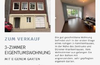 Wohnung kaufen in 52351 Düren, Düren - 3-Zimmer Eigentumswohnung: eigener Garten, Düren Scharnhorststr.