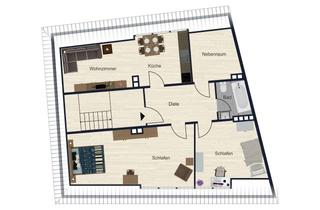 Wohnung kaufen in 31134 Hildesheim, Zuverlässige Kapitalanlage: Vermietete DG-Wohnung in gepflegtem Zustand