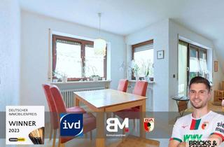 Wohnung kaufen in 86167 Lechhausen, Gepflegte DG-Wohnung mit Loggia, TG-Stellplatz & ausgebautem Dachspitz – Augsburg/Lechhausen