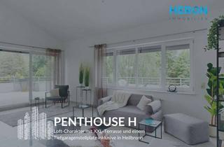 Penthouse kaufen in 74074 Heilbronn, PENTHOUSE H - Loft-Charakter mit XXL-Terrasse und einem Tiefgaragenstellplatz inklusive in Heilbronn