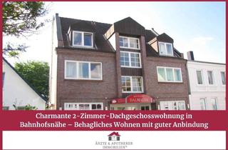 Wohnung mieten in 25335 Elmshorn, Gemütliche 2-Zimmer im Dachgeschoss - Bahnhofsnähe