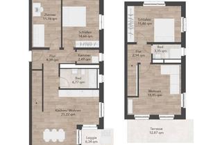 Wohnung mieten in Potsdamer Allee 113B, 14532 Stahnsdorf, Exklusive Maisonette mit 2 Terrassen, 2 Tageslichtbädern und Einbauküche