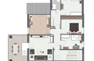 Wohnung mieten in Gaitlingstiege, 48282 Emsdetten, Helle 4-Zimmer-Dachgeschosswohnung mit großer Dachterrasse im Vogelviertel, Emsdetten