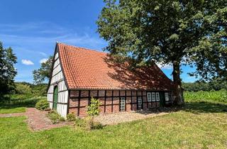 Haus kaufen in 48496 Hopsten, Ruhe und Idylle!Fachwerk-Kotten mit Potenzial und Charme in Hopsten-Schale