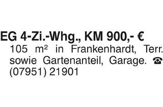 Wohnung mieten in 74586 Frankenhardt, EG 4-Zi.-Whg.