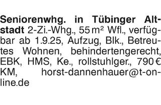 Wohnung mieten in 72070 Tübingen, Betreutes Wohnen in Tübinger Altstadt