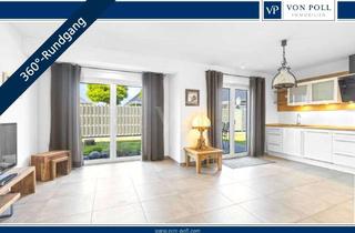 Wohnung kaufen in 26434 Wangerland, Ebenerdiges Wohnen mit Stil! Eigentumswohnung mit Terrasse, Garten, Garage und Zugang zum Wangermeer