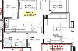 Wohnung mieten in Altenberger Straße 83, 42929 Wermelskirchen, 3-Raum-Dachgeschosswohnung aus dem Jahr 2021