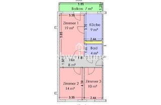 Wohnung mieten in Tauschwohnungstraße, 12687 Marzahn, Tauschwohnung: Ruhige 3-Zimmer-Wohnung im Grünen