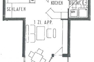 Wohnung mieten in 72160 Horb, Geschmackvolle 1-Raum-Wohnung mit Einbauküche in Horb am Neckar