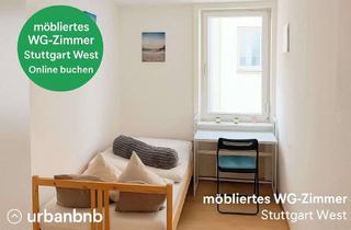 WG-Zimmer mieten in Forststr., 70193 West, Zimmer mit Wlan, Einzelbett, Waschmaschine, Mitbenutzung Gästeküche und Teilung Bad/Wc