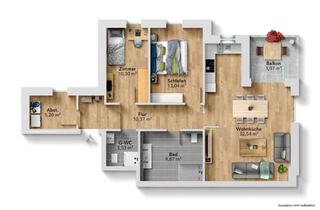 Wohnung kaufen in 49661 Cloppenburg, Nachhaltig Wohnen in attraktiver Lage!KfW-Effizienzhaus 40 + QNG