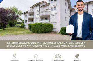 Wohnung kaufen in Le-Croisic-Straße, 79725 Laufenburg, LFI | Solide 3,5-Zi.-Wohnung mit Außenstellplatz in familiärer Lage von Laufenburg