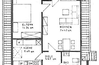 Wohnung kaufen in 40595 Hellerhof, 2 Raum Dachgeschosswohnung mit Balkon sowie PKW-Stellplatz in ordentlicher Wohnlage