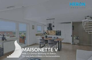 Wohnung kaufen in 74382 Neckarwestheim, MAISONETTE V - Helle 5,5-Zimmer Wohnung mit Balkon, TG- & Außenstellplatz in Neckarwestheim