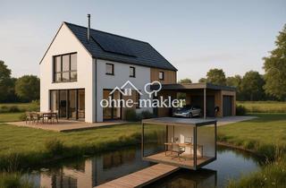 Villa kaufen in 24392 Scheggerott, Designvilla in Alleinlage mit Floating-Galerie, PV & Wärmepumpe - bei Süderbrarup