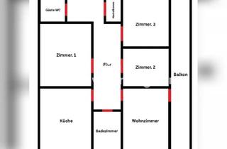 Wohnung mieten in Hogenbergstr 25, 48153 Berg Fidel, Tauschwohnung: 4 Zimmer Warm 1132€ / Suche 3 Zimmer Warm maximal 900€