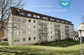 Wohnung kaufen in 09117 Chemnitz, Eigentumswohnung • in Chemnitz • vermietet • 3 Zimmer mit Balkon • mit Stellplatz • in Reichenbrand