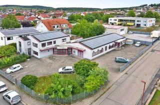 Gewerbeimmobilie kaufen in 69242 Mühlhausen, 452 qm Verkaufs-, Produktions- und Lagerfläche und 105 qm Wohnung auf 1.776 qm Grundstück