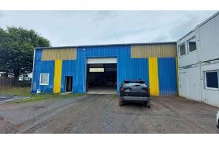 Gewerbeimmobilie mieten in 63791 Karlstein, Freifläche mit Lagerhalle