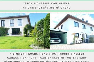 Doppelhaushälfte kaufen in 86949 Windach, Moderne und ruhige A+ DHH mit Gartenoase, Solar+Batterie, Garage & Top-Anbindung – Schöffelding