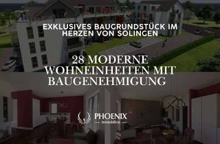 Grundstück zu kaufen in 42655 Solingen-Mitte, Projektgrundstück in Solingen – 28 WE genehmigt | Penthäuser-Deal + vollständige Planung