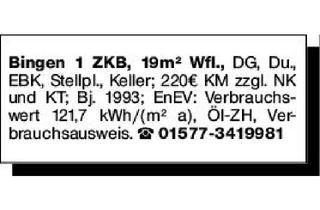 Wohnung mieten in 55411 Bingen, Mietwohnungen, Mainz-Bingen