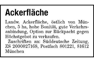 Immobilie kaufen in 84419 Schwindegg, Ackerfläche