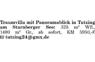 Haus mieten in 82327 Tutzing, Traumvilla mit Panoramablick in Tutzing