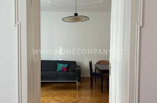Wohnung mieten in 80538 München, Voll möblierte 3-Zimmer-Altbau-Wohnung mit Balkon im Lehel