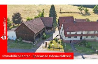 Bauernhaus kaufen in 64756 Mossautal, Optimal für Tierhalter - ehem. Bauernhof mit 2,44 ha Grünland direkt an der Scheune