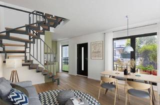Wohnung kaufen in 12681 Berlin, Berlin - Stadthauswohnung auf drei Ebenen - mit eigenem Garten und Dachterrasse
