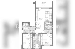 Tauschwohnungen in Echterdinger Hof, 30853 Langenhagen, Tauschwohnung: Helle 3,5-Zimmer-Wohnung mit 2 Bädern und Balkon in Langen