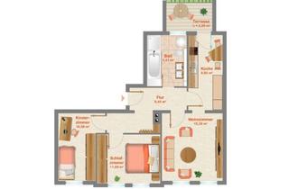 Wohnung kaufen in 04600 Altenburg, Attraktive vermietete 3-Zimmer-Wohnung in Altenburg mit Terrasse und guter Ausstattung"
