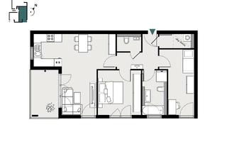 Wohnung mieten in Winzerstrasse, 97953 Königheim, ERSTBEZUG I Moderne 3-Zimmer Wohnung mit schönem Balkon