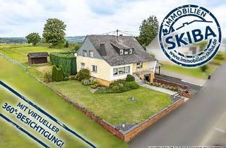 Einfamilienhaus kaufen in 56767 Höchstberg, Ortsrandlage: Einfamilienhaus mit großem, ebenem Garten und Garage in der Vulkaneifel, Nähe Ulmen