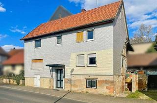 Einfamilienhaus kaufen in 36304 Alsfeld, Heimwerkertraum: Freistehendes Einfamilienhaus mit begonnener Sanierung in Alsfeld-Berfa