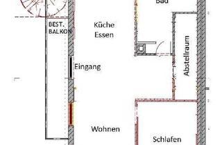 Wohnung mieten in 71277 Rutesheim, moderne 2-Zimmer-Dachgeschosswohnung / 2021 neu saniert mit EBK und Balkon