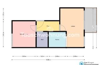 Tauschwohnungen in Rolandstraße 54a, 13156 Niederschönhausen, Tauschwohnung: Ruhige 2 Zimmer Wohnung mit guter Anbindung