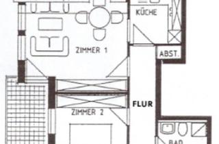 Wohnung mieten in Nördlinger Straße 23, 73441 Bopfingen, Geschmackvolle 2-Raum-Dachgeschosswohnung mit Balkon und Einbauküche in Bopfingen