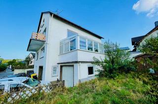 Haus kaufen in 56355 Kehlbach, Großzügiges Zweifamilienhaus + DG mit Vorgarten und Wiese, zwei Garagen und zwei Balkonen