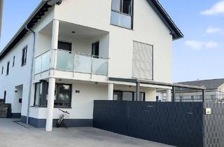 Haus mieten in 67578 Gimbsheim, Luxus Neubau DHH im Neubaugebiet mit Garten, Balkon, Terrasse, zwei Bädern.