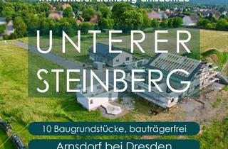 Grundstück zu kaufen in Unterer Steinberg, 01477 Arnsdorf, Ihr Traumhaus am Feldrand - Baugrundstücke in ruhiger Sackgasse. Wohngebiet Unterer Steinberg