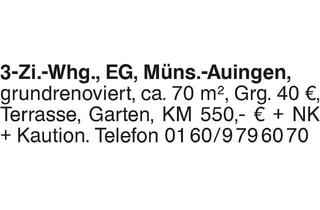 Wohnung mieten in 72525 Münsingen, Mietwohnungen, Reutlingen