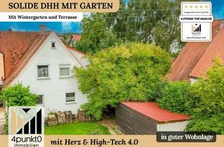 Doppelhaushälfte kaufen in 86650 Wemding, Solide Doppelhaushälfte mit Garten, Wintergarten und Terrasse– in guter Wohnlage