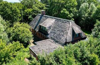Haus kaufen in 25836 Vollerwiek, Nordseeidylle bei St. Peter-Ording – Historisches Reetdachhaus am Deich auf 13.975 m² Grundstück