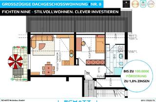 Wohnung kaufen in 71287 Weissach, Großzügige Dachgeschosswohnung mit Balkon